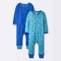 Baby Boys' 2pk Safari Animals Zip Romper - Cloud Island™ -Cloud Island GUEST 2d0e9083 cdac 47e1 a2bf 0c51c9affe5b