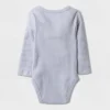 Baby Boys' 3pk Side Snap Long Sleeve Bodysuit - Cloud Island™ Gray -Cloud Island GUEST 2de10665 d40d 4a1b b2b0 8b66849ada7c