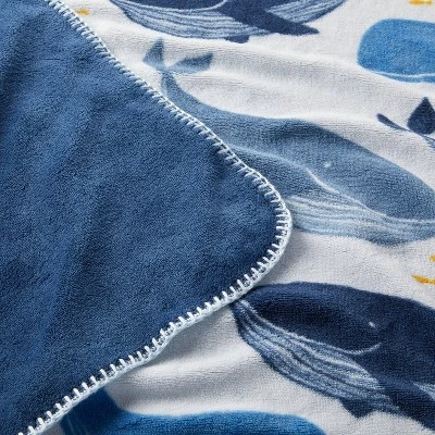 Plush Baby Blanket - Whales - Cloud Island™ 4 Plush Baby Blanket - Whales - Cloud Island™ - Image 2