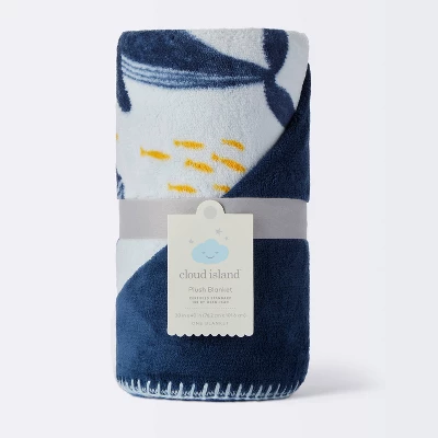 Plush Baby Blanket - Whales - Cloud Island™ 5 Plush Baby Blanket - Whales - Cloud Island™ - Image 3