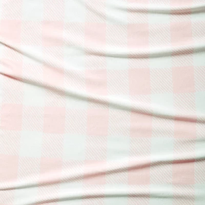Polyester Rayon Fitted Crib Sheet - Pink Gingham - Cloud Island™ 4 Polyester Rayon Fitted Crib Sheet - Pink Gingham - Cloud Island™ - Image 2