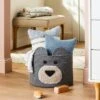 Decorative Basket - Cloud Island™ XL Coiled Bear Face Gray -Cloud Island GUEST 43691f8b 9dd5 4014 86fd ad39d59972c2