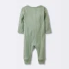 Baby 2pk Basic Wide Rib Romper - Cloud Island™ Green -Cloud Island GUEST 55092144 1f36 493b abef b058cb8aaccc