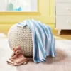 Hospital Muslin Swaddle Baby Blanket And Hat Gift Set - Blue And White Stripes - 2pk - Cloud Island™ -Cloud Island GUEST 94f9ed19 9b9e 4ad8 879d fcd6aace13f8