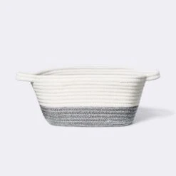 Square Coiled Rope Bin With Color Band - Cloud Island™ 8 Square Coiled Rope Bin With Color Band - Cloud Island™ -Cloud Island GUEST 98ecb9e4 a743 413d 90b2 3c7410fd4153