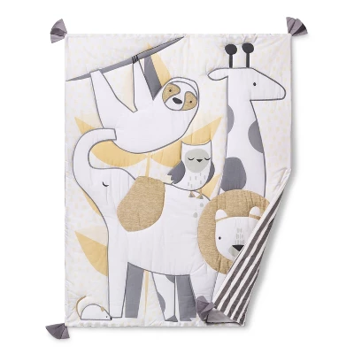 Crib Bedding Set Animals 4pc - Cloud Island™ White/Beige 3 Crib Bedding Set Animals 4pc - Cloud Island™ White/Beige