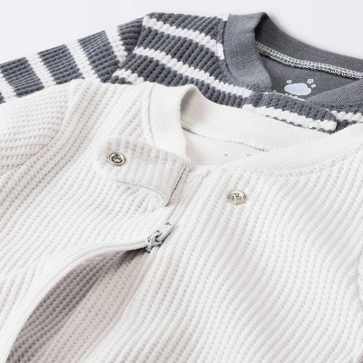 Baby 2pc Waffle Sleep N' Play - Cloud Island™ Gray 4 Baby 2pc Waffle Sleep N' Play - Cloud Island™ Gray - Image 2