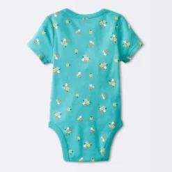 New Arrival 7 Baby Girls' 4pk Short Sleeve Bodysuit - Cloud Island™ Floral